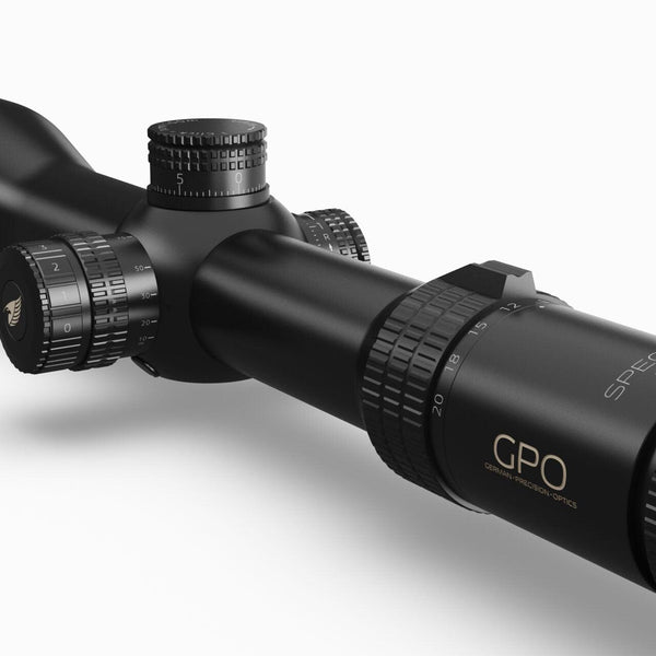 GPO Spectra 8X Riflescope 2.5-20x50i G4i Fiber Reticle - TALON GEAR