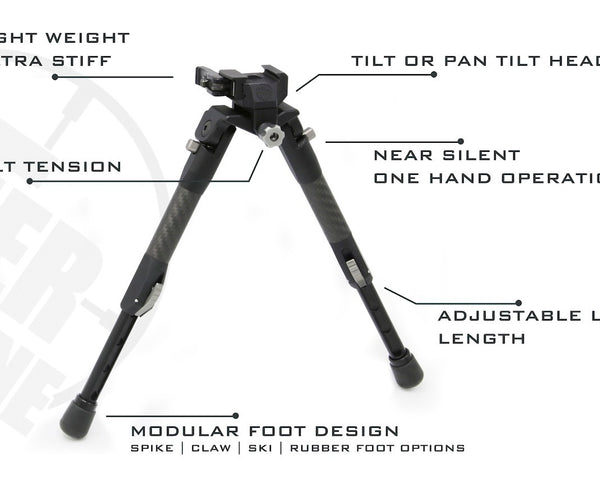 Tier One Carbon Tactical Bipod Sling Stud